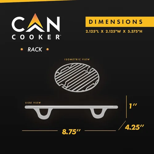 Vista 6 de CanCooker Utensilios de cocina de camping Cocina de vapor de 4 galones, estante de cocina, condimento de sal de ajo y mantequilla y libro de Kit