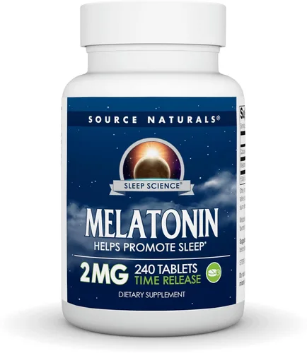 Vista 9 de Source Naturals Melatonina Liberada Tiempo 2 mg - 120 Tabletas de Liberación de Tiempo