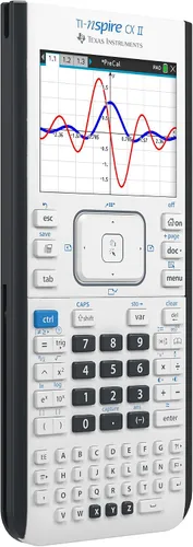Vista 3 de Texas Instruments TI-Nspire CX II Calculadora gráfica a color con software para estudiantes (PC/Mac) Blanco 3.54 x 7.48 pulgadas