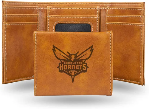 Vista 58 de NBA Rico Industries - Billetera triple grabada con láser y tres pliegues, accesorio para hombre