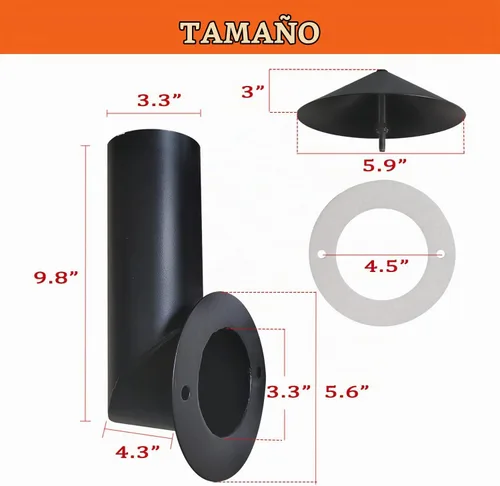 Vista 3 de Chimenea de humo para parrilla, reemplazo para Pit Boss/Traeger/Camp Chef y otras chimeneas de parrilla de pellets