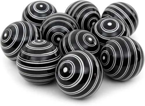 Vista 6 de Red Lantern BW-BALL32 Juego de bolas de porcelana, 3 pulgadas, azul y blanco