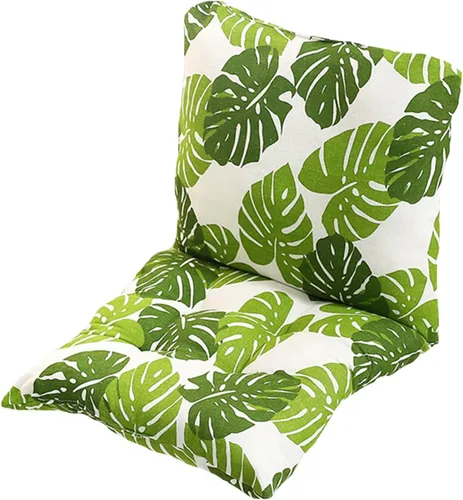 Vista 23 de Cojín para silla de respaldo alto, cojines y cojines de silla de alta calidad, cojín de respaldo y asiento con lazos para patio, jardín, oficina