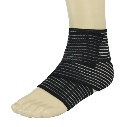 Vista 3 de BXT Un par (2 piezas) elástico transpirable para el tobillo, soporte de compresión para rodilla, codo, muñeca, tobillo, soporte de mano, correa