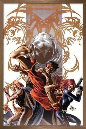 Vista 15 de Trends International Marvel Comics - Póster de pared Secret Avengers #7, 14.725 x 22.375 pulgadas, versión enmarcada de madera de granero