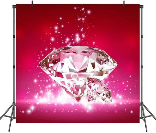 Vista 6 de Telón de fondo de diamantes brillantes para decoración de boda, gemas de diamantes de cristal grandes (sin brillantina), telón de fondo de fotos