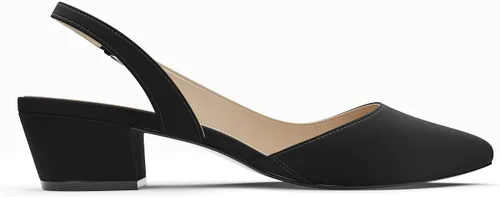 Vista 2 de MSKFZEK Zapatos de tacón bajo para mujer
