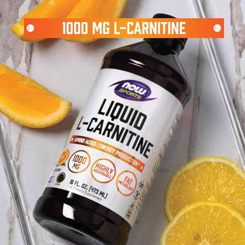Vista 11 de NOW Sports Nutrition, L-carnitina líquida 1000 mg, altamente absorbente, cítricos, 16 onzas