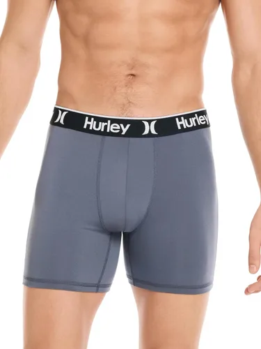 Vista 2 de Hurley calzoncillos tipo bóxer elásticos para hombre, paquete de 5 Combo de hojas de Dypsis