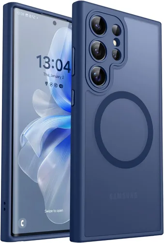 Vista 76 de CANSHN Funda diseñada para Samsung Galaxy A16-5G [protección completa de la cámara] [compatible con Magsafe] funda protectora trasera translúcida
