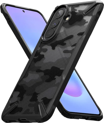 Vista 25 de Ringke Fusion-X [revestimiento dual antiarañazos] compatible con Samsung Galaxy A14 (4G y 5G), parachoques aumentado transparente, parte trasera
