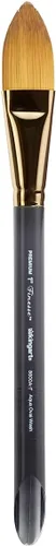 Vista 9 de KINGART Premium Finesse 8020-0 Ultra Round Series - Cepillo para artista, pelo sintético Kolinsky Sable, mango corto, acuarela y pinturas al óleo