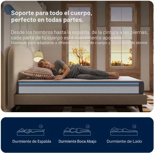 Vista 10 de Avenco SyncDeep - Colchón individual de 5 pulgadas para sueño profundo