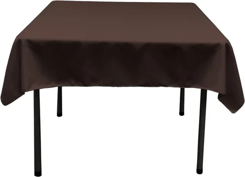 Vista 127 de LA Linen. Mantel cuadrado de popelina de poliéster