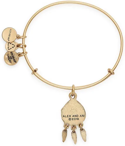 Vista 3 de Alex and Ani Path of Symbols - Brazalete expandible para mujer, dije atrapasueños, acabado rafeeliano, 2 a 3.5 pulgadas