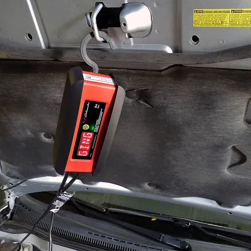 Vista 4 de Schumacher Electric Cargador y mantenedor de batería de coche 3A, solución 3 en 1, para baterías de 12V Power Sport, automotriz y marina, SP1297