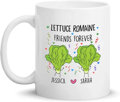 Vista 14 de Taza de cerámica personalizada con texto en inglés «Because Of You I Laugh A Little Harder Cry A Little Less And A Lot More», taza de café