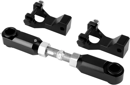 Vista 2 de Kit de bajada delantera, material de aluminio, kit de bajada delantera y trasera ajustable para ATV para Raptor 350 660 700 (negro)