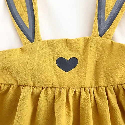 Vista 4 de AIMAOMI My First Easter - Conjunto de mameluco acanalado de manga larga para bebé, conjunto de falda con parche de conejo, ropa de Pascua