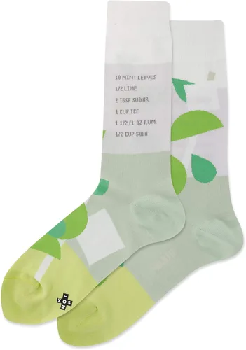 Vista 8 de Hot Sox Men's Fun Cocktail Drinks Crew Socks - 1 Pair Pack - Happy Hour Cool & Funny Novelty Gifts Cerveza (negro)
