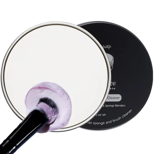 Vista 11 de DUcare Limpiador de Brochas de Maquillaje Champú Jabón Sólido Tapete de Limpieza de Brochas Elimina Color Cosmético Almohadilla Limpiadora