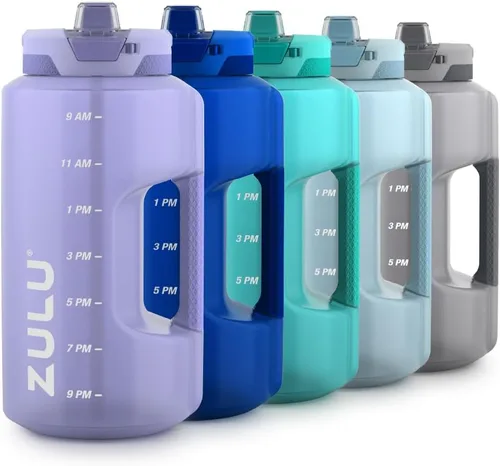 Vista 15 de Goals - Botella de agua de medio galón con pajita