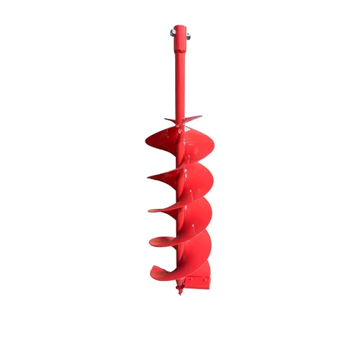 Vista 6 de Broca de taladro de tierra en espiral doble 4 "x 36", excavadora de agujeros para postes con taladro de 7/8