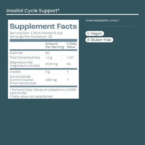 Vista 7 de bird&be Suplemento en polvo de inositol - Mio-inositol y D-Chiro-inositol para el bienestar de la mujer (suministro de 30 días) - Apoya la rutina