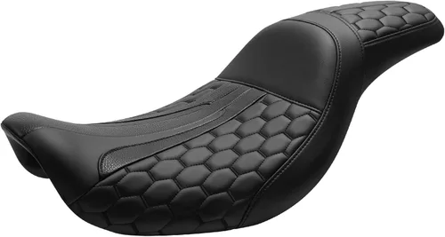 Vista 11 de TCT-MOTORPARTS Asiento de conductor y pasajero negro para Harley Dyna Wide Glide Fat Bob FXDF 2006-2017
