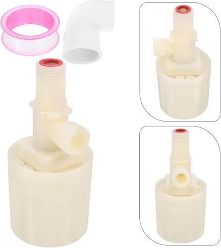 Vista 9 de 2pcs Water Float Valve Set Traditional Inlet Float Valve for Water Tank Automatic Level Control with Threaded Connection Suitable for Livestock and