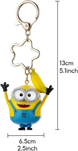 Vista 7 de MINISO Llavero - Adorables adornos colgantes para decoración del hogar, Minions