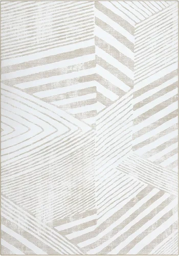 Vista 8 de GAOMON Alfombra lavable a máquina, rayas abstractas modernas, para sala de estar, dormitorio, comedor, entrada, 3 x 5 pies