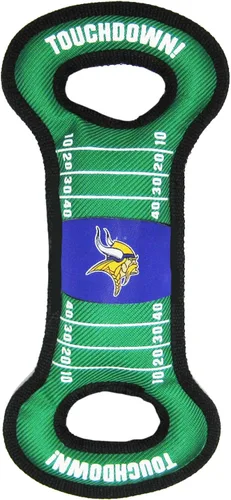 Vista 16 de Juguete para perros de campo de fútbol americano de la NFL con chirriador. - CARDENALES DE ARIZONA - Para tirar, lanzar y buscar. - Juguete