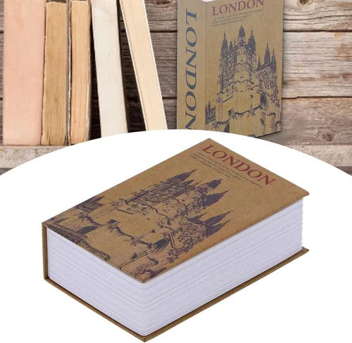 Vista 9 de Caja fuerte de metal para libros, caja de almacenamiento de libros, secreto seguro oculto con cerradura de combinación, caja de ocultar dinero