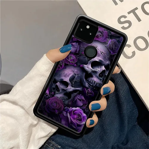 Vista 323 de Compatible con Google Pixel 4A 5G Mobile Case Creative Acrylic Panel trasero Silicona Protección Grip especialmente diseñado para Google Pixel 4A 5G