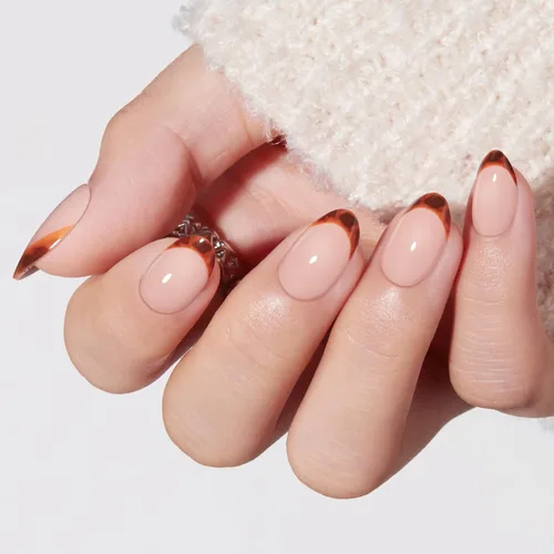 Vista 11 de modelones Uñas cortas a presión, kit de uñas postizas ovaladas