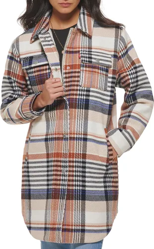 Vista 5 de Levi's Chaqueta larga con forro de sherpa de mezcla de lana para mujer