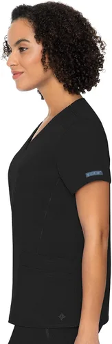 Vista 3 de Med Couture Touch - Camiseta de punto con cuello en V para mujer