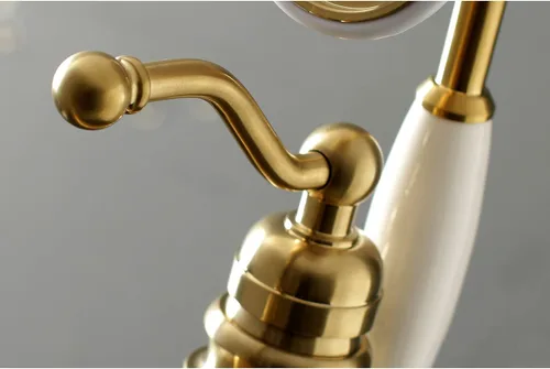 Vista 3 de Kingston Brass KS7137ABL - Llenador de bañera romano independiente con ducha de mano, latón cepillado Cobrizo cepillado