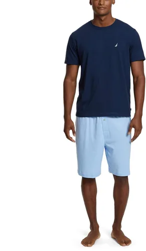 Vista 2 de Nautica Mens Anchor Crew Neck Sleep Shirt