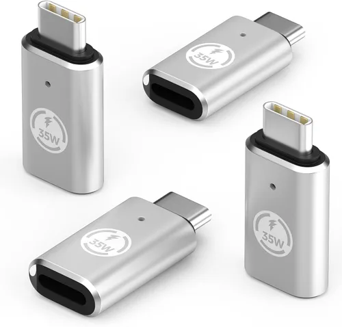 Vista 9 de MoKo Adaptador Lightning hembra a USB C macho, paquete de 4, adaptador Lightning USB C para iPhone 17 Air 16 15 Pro Max, Galaxy S24, adaptador