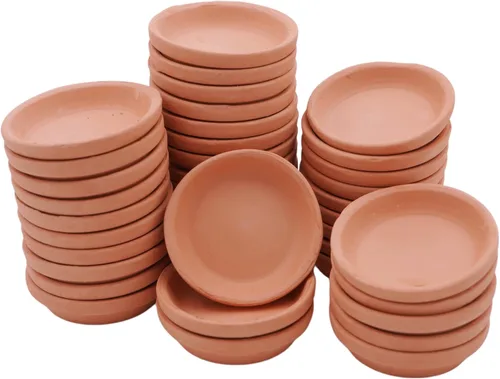Vista 18 de Mini macetas de terracota – Macetas pequeñas de arcilla para suculentas, cactus, manualidades de bricolaje, jardín de hadas, proyectos escolares