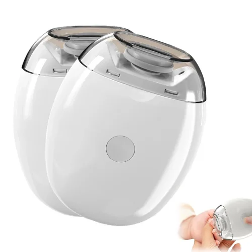 Vista 8 de Amoladora de uñas automática universal, cortaúñas eléctrico portátil con luz LED y 3 velocidades, cortador de uñas automático silencioso de 360°