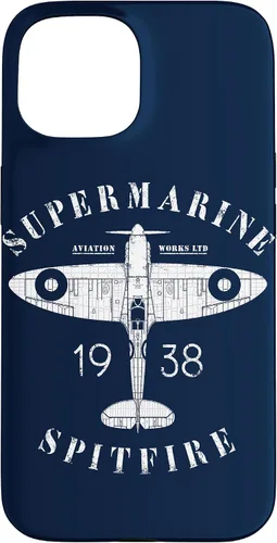 Vista 6 de iPhone 12 Pro Max Spitfire RAF Británico WW2 Fighter Aviation Case Supermarine Aviation