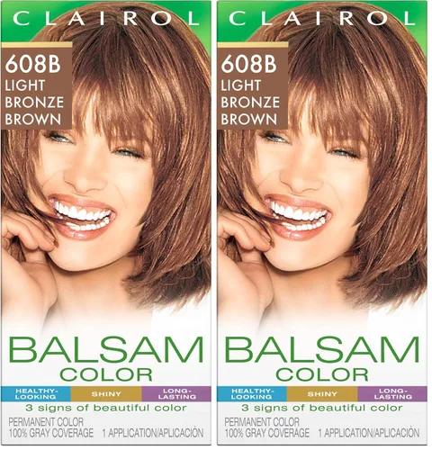 Vista 9 de Clairol Balsam - Tinte permanente para el cabello, marrón oscuro 020, paquete de 1 unidad