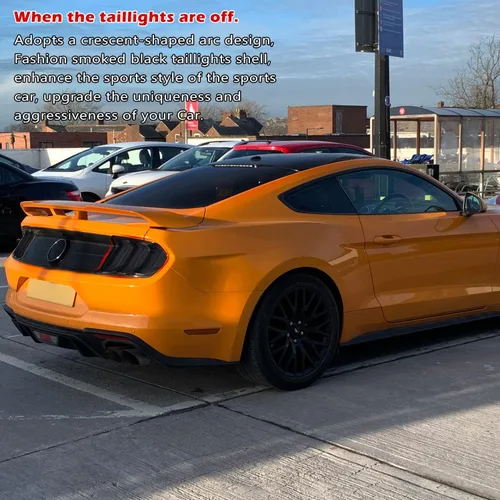 Vista 5 de Danti Cubierta de luz trasera para Ford Mustang 2018, 2019, 2020, 2021, 2022, 2023, marco de guardia de luz trasera, accesorios de biseles, 6 piezas