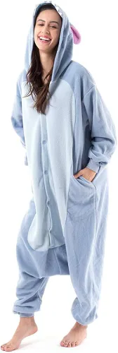 Vista 3 de Beauty Shine Disfraz unisex de dibujos animados para adultos Halloween Navidad pijamas de peluche para cosplay