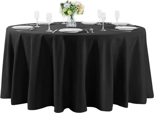 Vista 44 de Mantel rectangular de tela de poliéster lavable de 60 x 120 pulgadas, para decoración de bodas, fiestas, comedores, banquetes