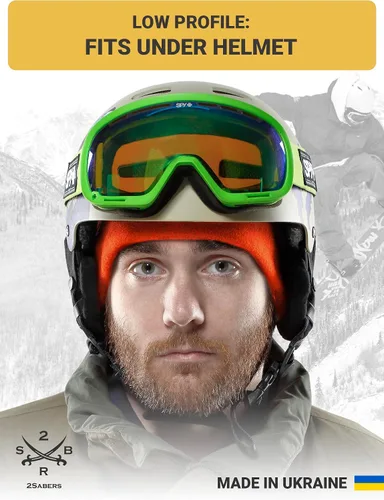 Vista 4 de 2SBR 2SABERS Gorro de invierno cálido de forro polar para hombre, gorro táctico militar del ejército