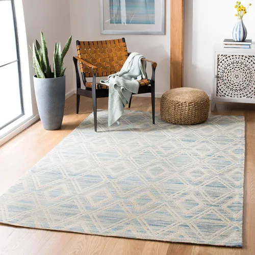 Vista 17 de SAFAVIEH Marbella Collection - Alfombra decorativa, 2 pies 3 pulgadas x 4 pies, color plateado y marfil, diseño de transición, ideal para zonas